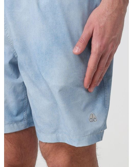 Moose Knuckles Blue Polyester Boxer Swim Trunks for men