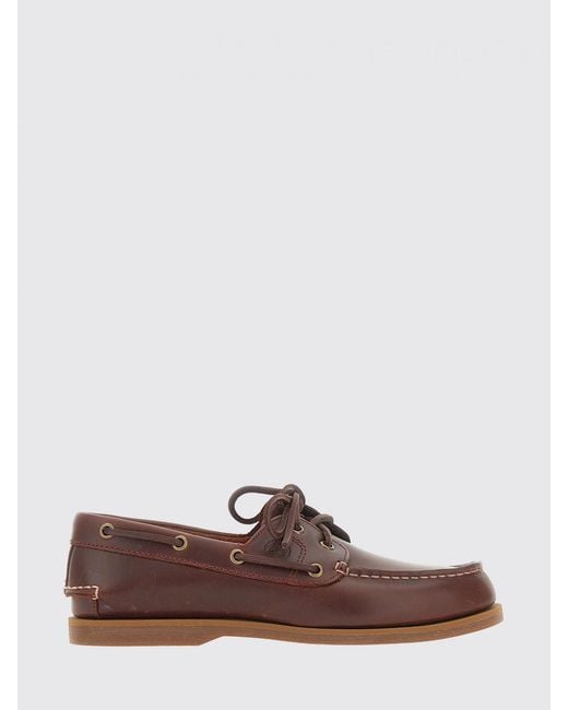 Timberland Brown Classic Boat Leather Loafers