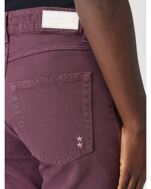 ICON DENIM Purple Jeans