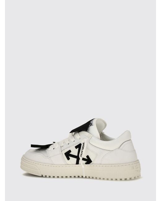 Off-White c/o Virgil Abloh Natural 3.0 Court Grained Calfskin Low Top Sneakers for men