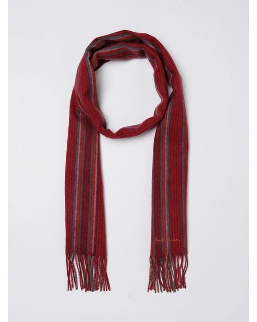 Paul Smith Red Scarf for men