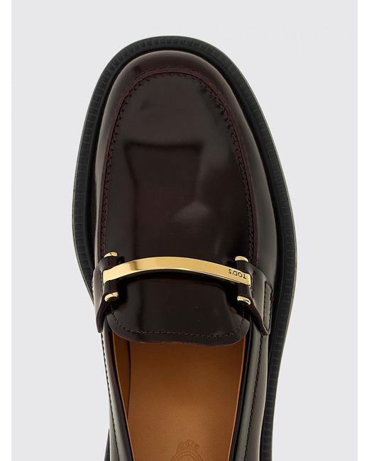 Tod's Black Brushed Leather Loafers