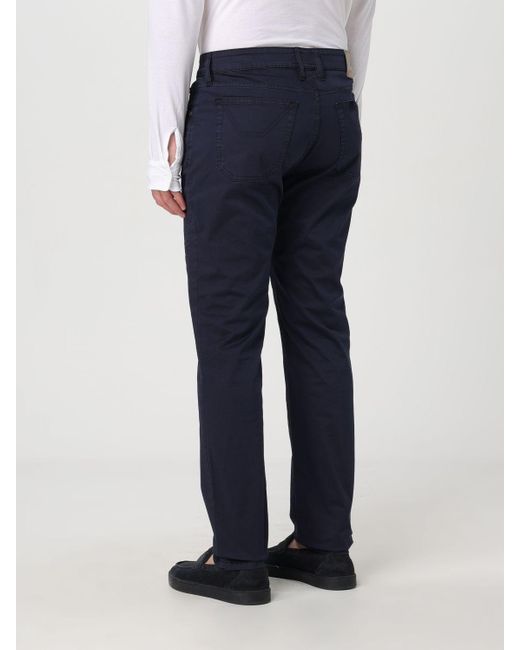 Jeckerson Blue Trousers for men