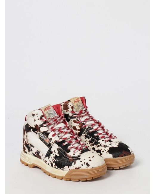 Autry Multicolor Flat Ankle Boots