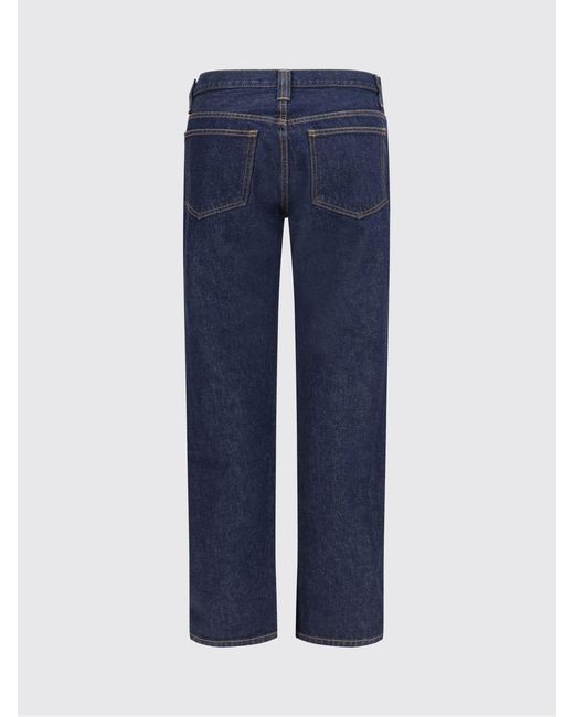 Khaite Blue Cotton Denim Farley Straight Jeans