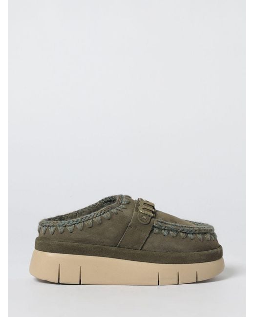 Mou Green Wedge Shoes