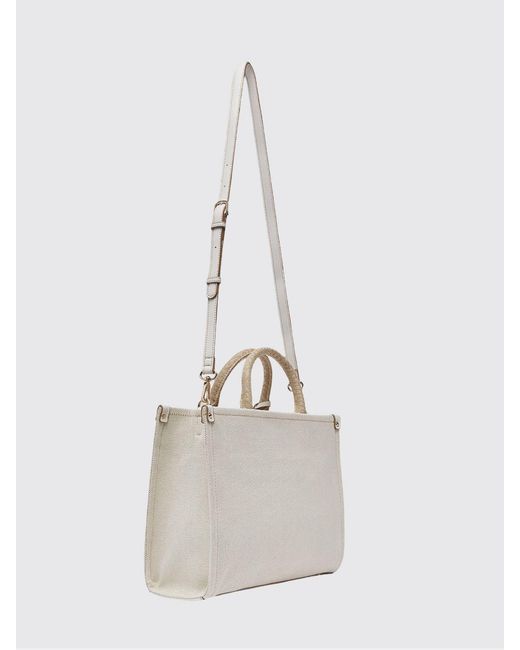 Liu Jo Natural Striped Canvas Bag