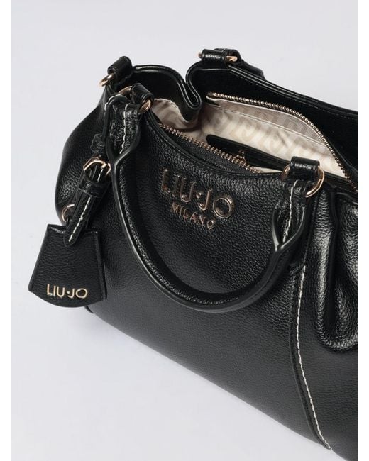 Liu Jo Black Grained Faux Leather Bag