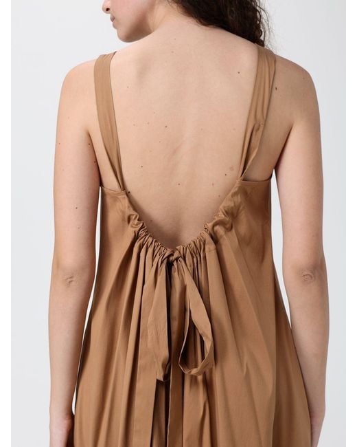 Max Mara Natural Cotton Blend Midi Dress