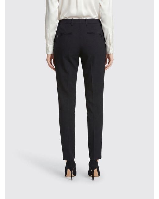 Helmut Lang Blue Slim Fit Virgin Wool Trousers
