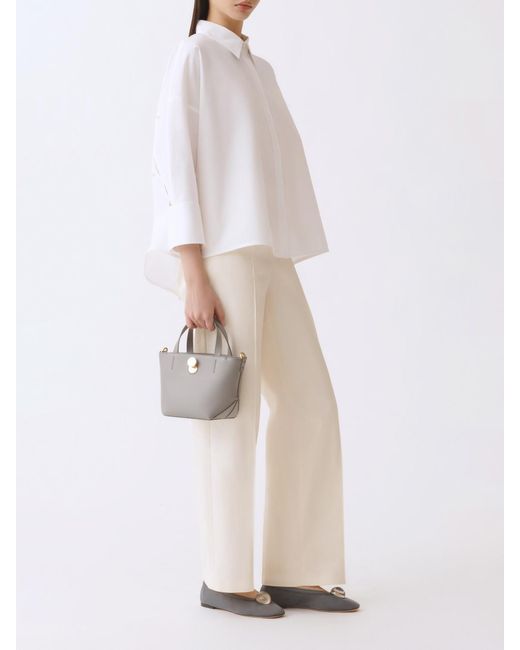 Fabiana Filippi Natural Wide Leg Trousers