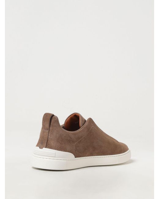 Zegna Brown Trainers for men
