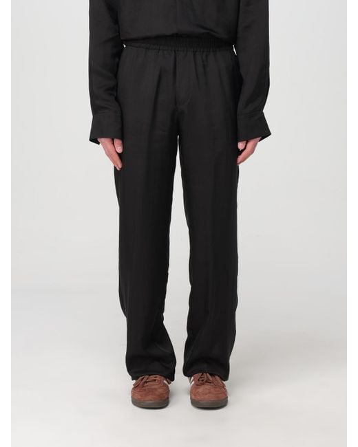 MSGM Black Trousers for men