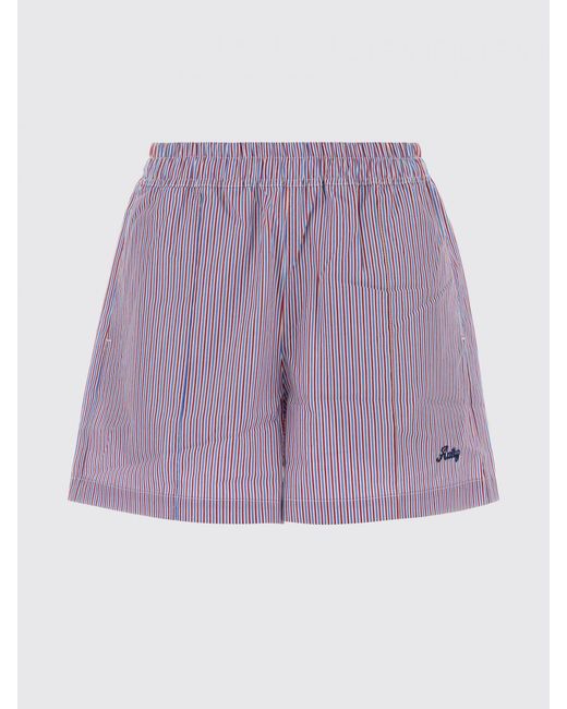Autry Purple Striped Cotton Shorts