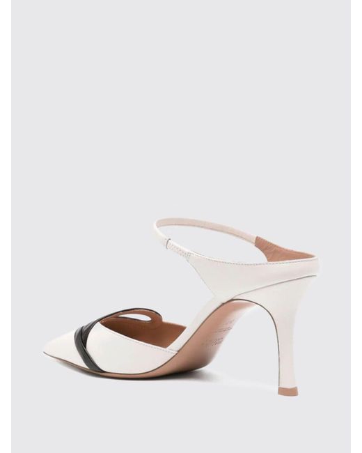 Malone Souliers White High Heel Shoes