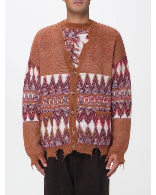 Laneus Red Cardigan for men