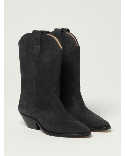Isabel Marant Black Flache Stiefeletten Damen