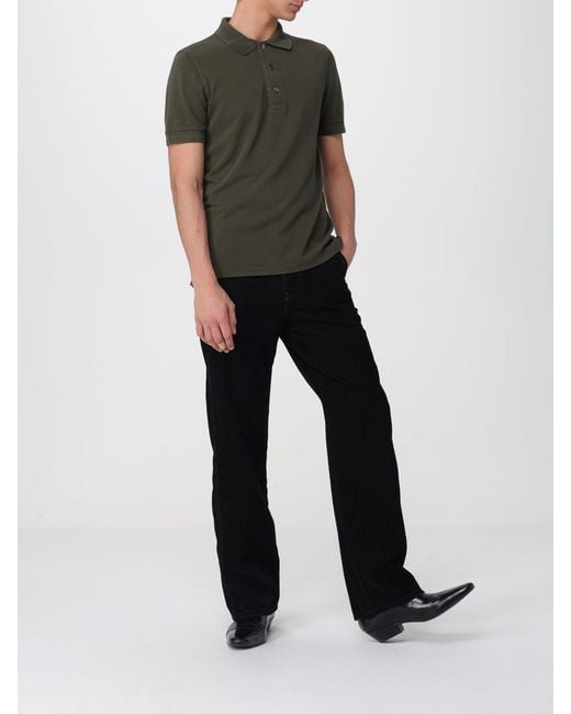 Tom Ford Green Basic Cotton Polo Shirt for men