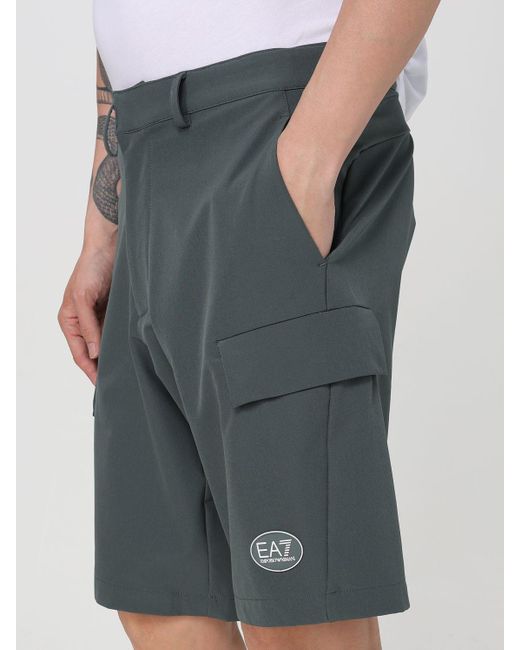 Pantaloncino Cargo di EA7 in Gray da Uomo