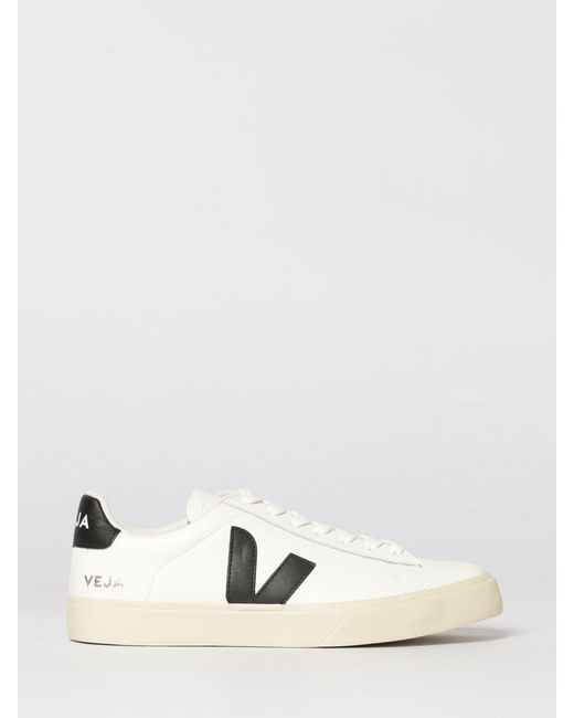 Veja White Campo O.T. Leather Sneakers for men
