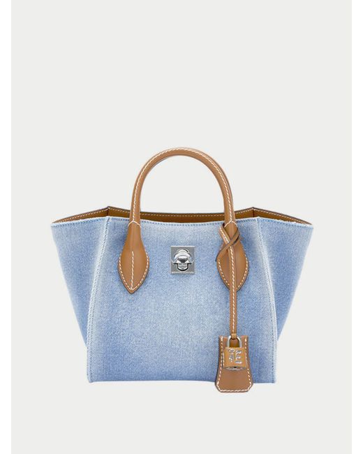 Ermanno Scervino Blue Shoulder Bag