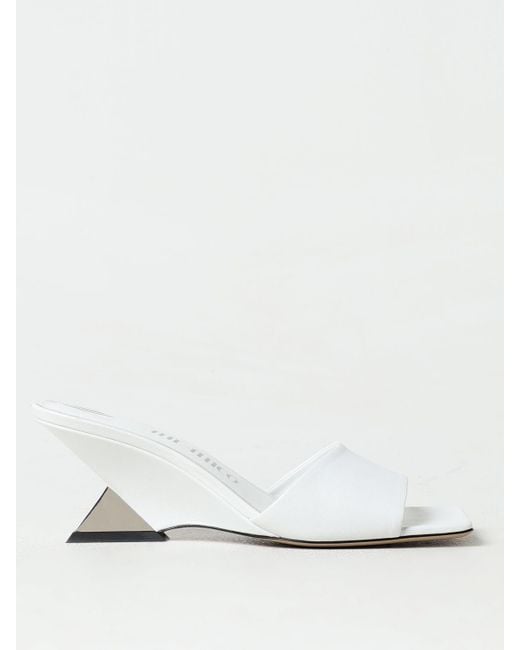 The Attico White Heeled Sandals