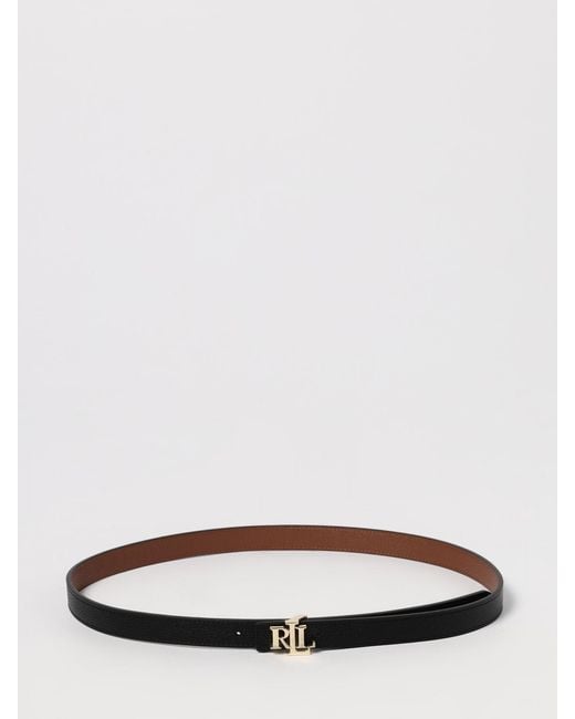 Ralph Lauren White Reversible Leather Belt