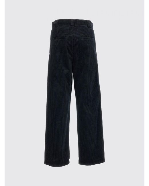 A.P.C. Blue Ricky Wide-Leg Cotton Trousers With Pleats And Mid-Rise Waist for men