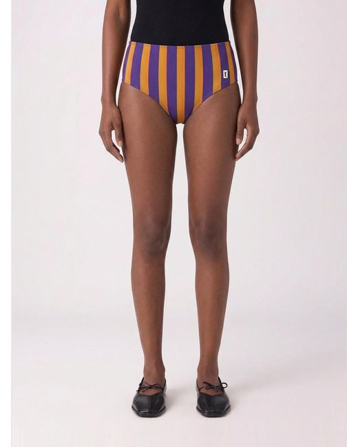 Saint Laurent Multicolor Striped Bikini Bottom
