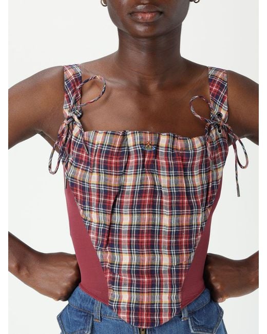 Vivienne Westwood Blue Corset Top Sleeveless