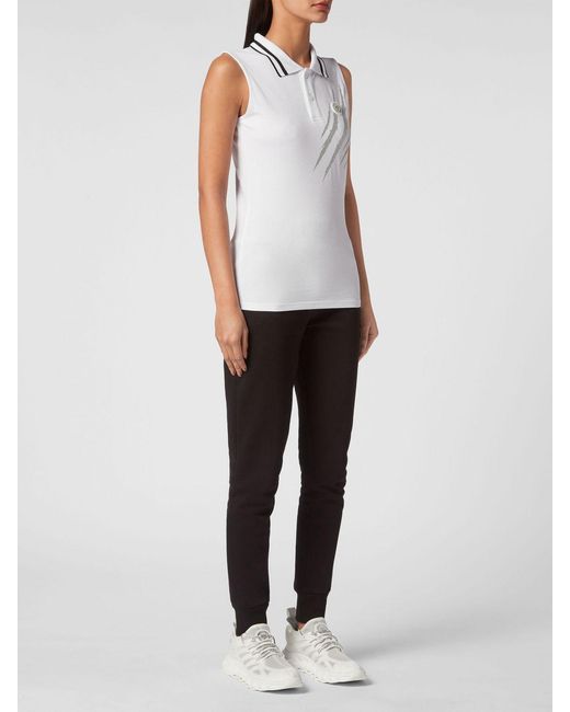 Philipp Plein White Polo Shirt