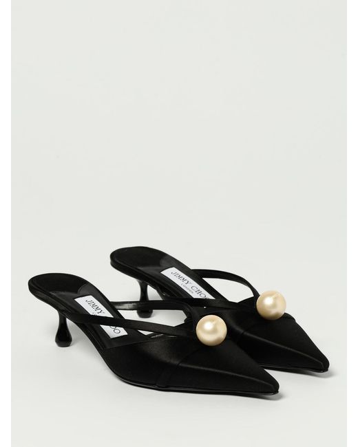 Jimmy Choo White Flache Sandalen Damen