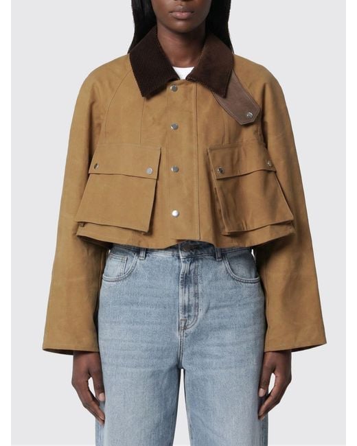 J.W. Anderson Brown Cotton Crop Jacket