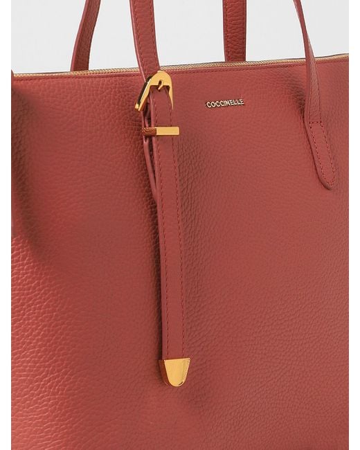 Coccinelle Red Tote Bags