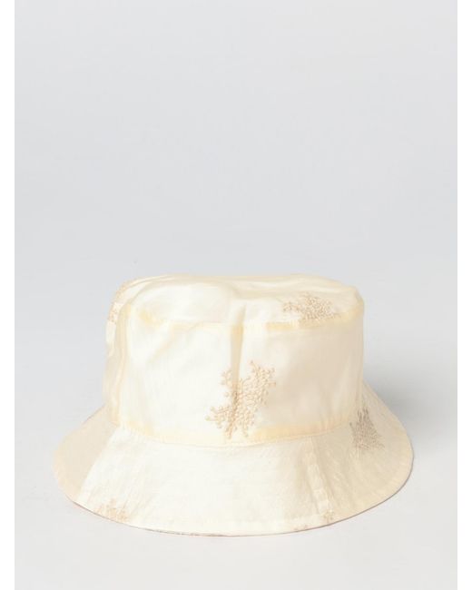 Our Legacy Natural Lyocell Hat With Embroidery