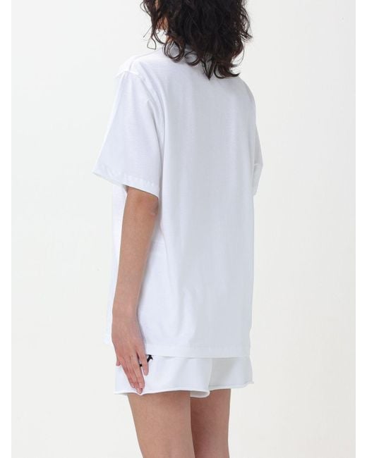 T-shirt in cotone con logo di DISCLAIMER in White