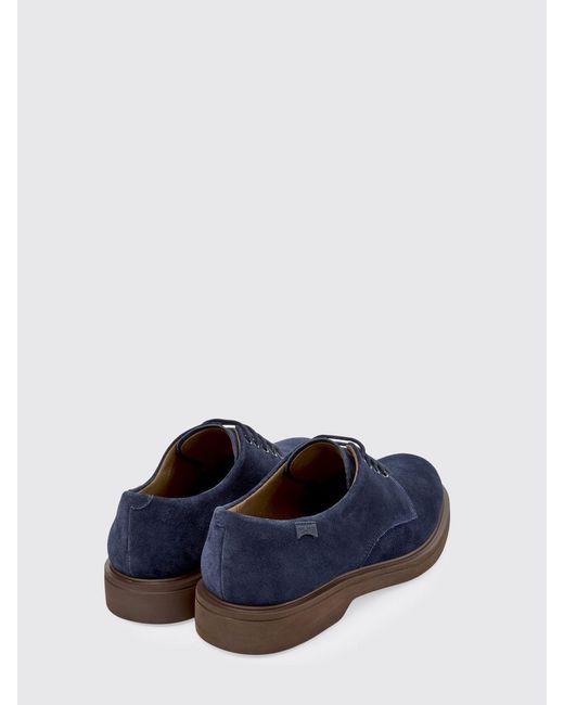 Camper Blue Norman Suede Derby for men