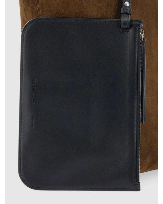 Phoebe Philo Brown Pot Cabas Suede Bag