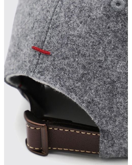 Brunello Cucinelli Gray Hat for men