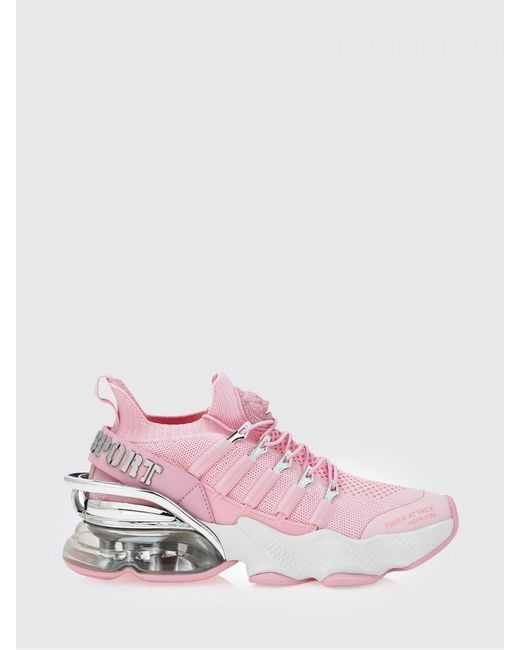 Philipp Plein Pink Mesh And Rubber Sneakers for men