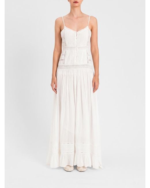 Twinset White Long Dress