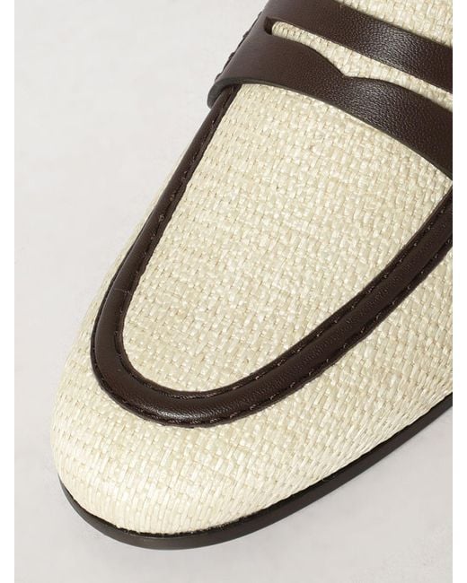 Brunello Cucinelli White Flat Mules