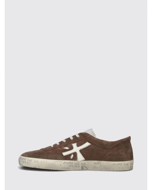 Premiata Brown David Used Suede Sneakers for men