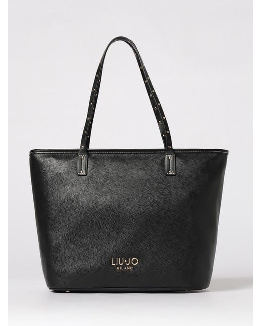 Liu Jo Black Grained Faux Leather Bag