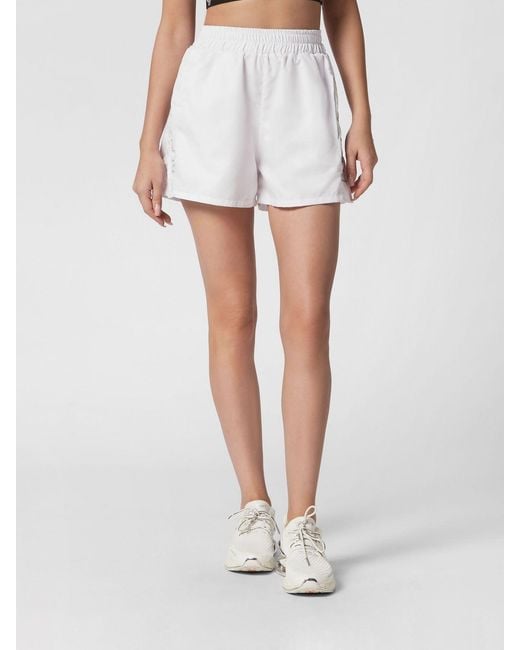 Philipp Plein White Sports Shorts