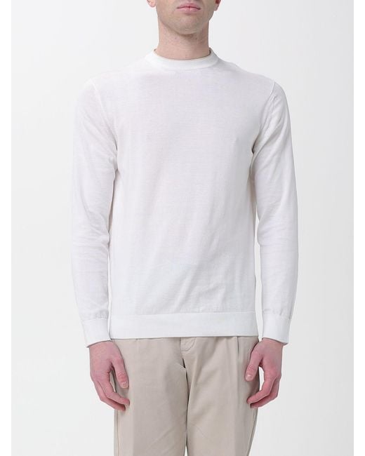 Eleventy White Basic Crew-Neck Top for men