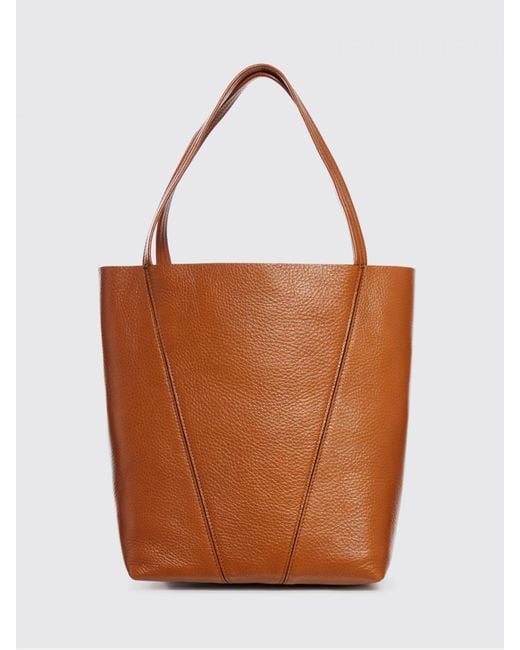 Chloé Brown ChloÉ Spin Mini Grained Leather Bag