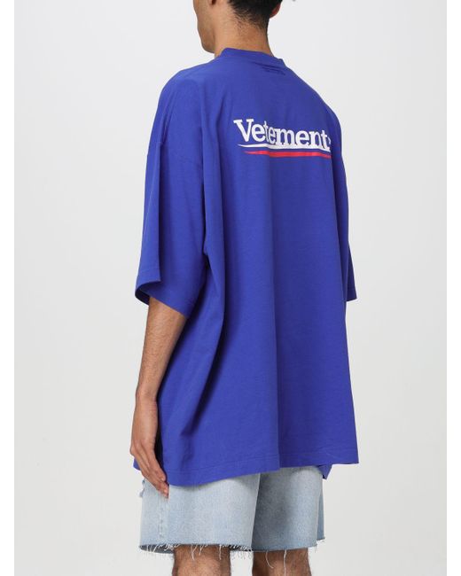 Vetements Blue T-shirt for men