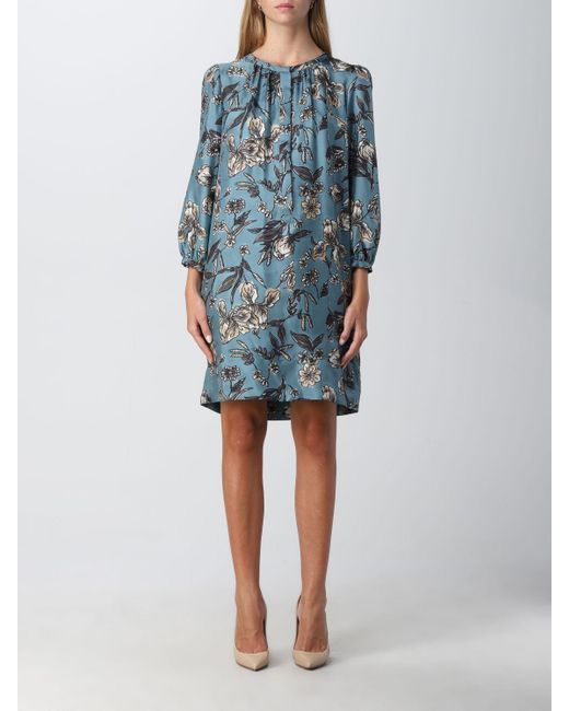 Max Mara Dress in Blue Lyst Canada