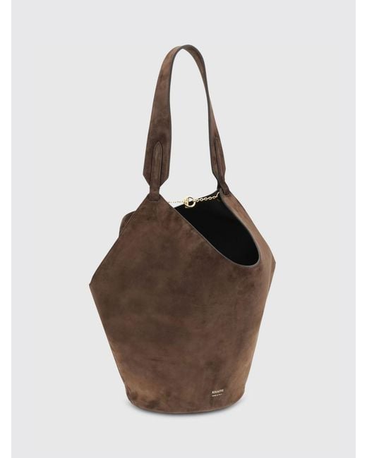 Borsa Lotus di Khaite in Brown